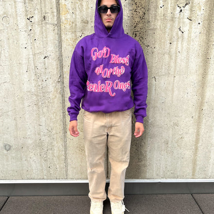 "God Bless all of the Realer Ones" Hoodie (Purple)